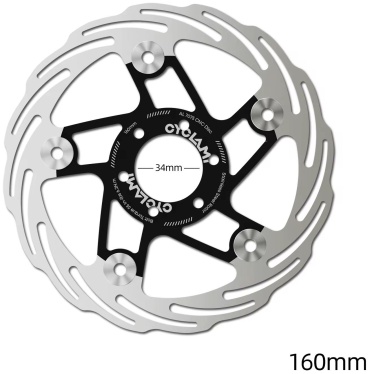 Cyclami Disk rotor 6 bolts alloy 160 mm.