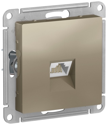 Компьютерная розетка (RJ45) Systeme electric ATN000583, шампань