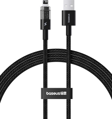 Кабель Baseus USB TypeC (M), Lightning (M), 2 м, P10373003111-01 черный