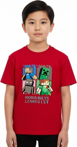 Футболка TOCA Minecraft красный
