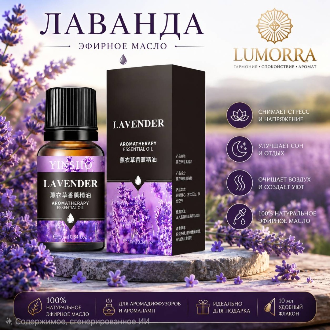Lumorra эфирное масло Lavender 10 мл
