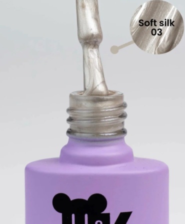 M&K nails гель-лак Soft Silk #03 камуфлирующее 7 мл