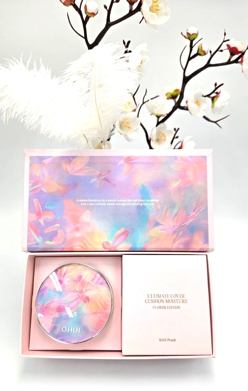 O HUI Ultimate Cover Cushion Moisture Flower Edition набор по уходу за лицом для женщин