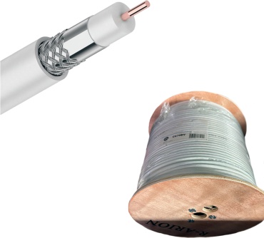 Кабель RG-6U 1x1.02, 10 м