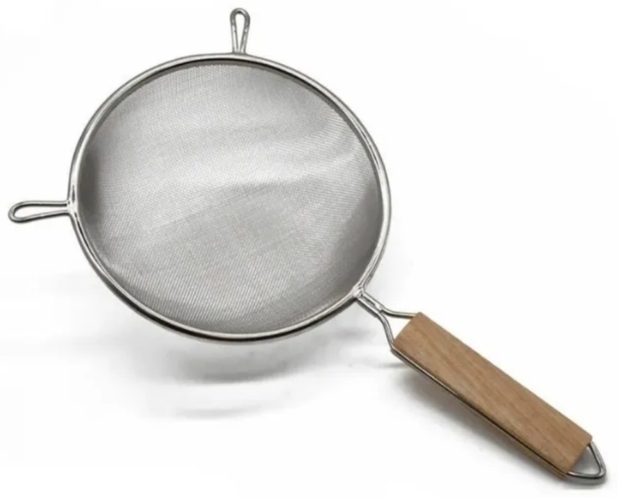 Универсальное сито Kitchen 6945783171216 12.5 см дерево, нержавеющая сталь, 1 шт