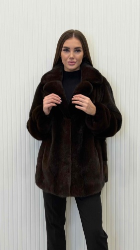 Шуба ELITEFURS коричневый