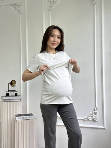 Футболка Sweetmama.kz серый