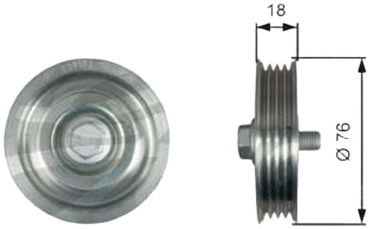 Gates ролик натяжной T39183