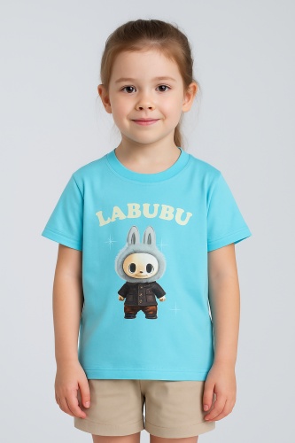 Футболка Seker Kiz LABUBU голубой