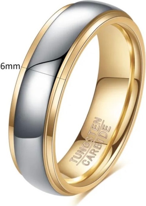 Кольцо CREO jewelry KF-183/24 размер 17 вольфрам, без вставок, серебристый, золотистый