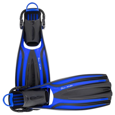 Marlin Scuba Blue (Elastic Bungee Strap), 241886941 с открытой пяткой синий 35.5, 40