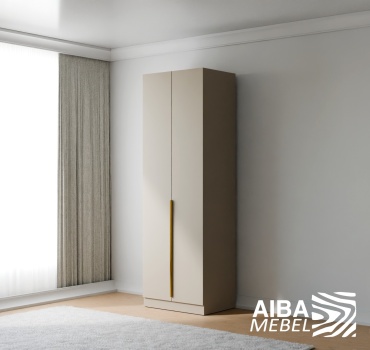 Распашной шкаф Aiba Mebel Modus 80, 80x250х57 см, темно-бежевый