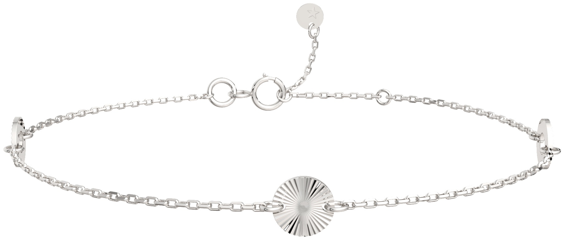 Lucente Silver ZO-0650060_18 длина 18 см, вес 1.12 г серебро, плетение фантазийное