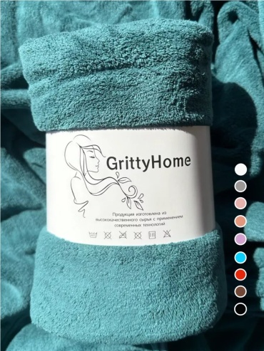 Полотенце GrittyHome 140x70 см, микрофибра, 1 шт,