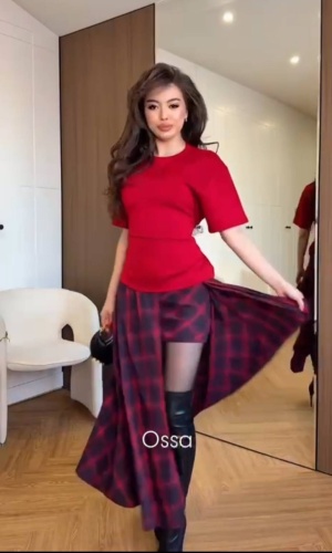 Вечернее платье Nur Style красный, бордовый