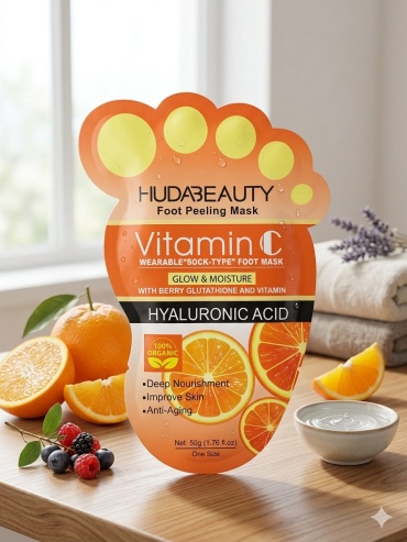 Huda Beauty носочки для ног Vitamin C 1 пара