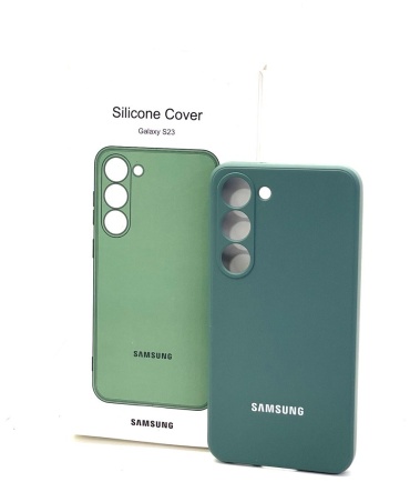 Чехол Silicon Power для Samsung Galaxy S23 темно-зеленый