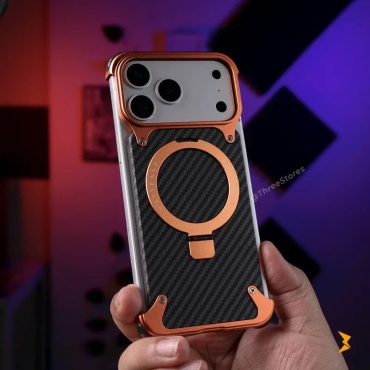 Чехол QazTech для Apple iPhone 17 Pro оранжевый