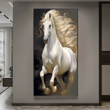 Картина Картина Белая лошадь 60x120 см