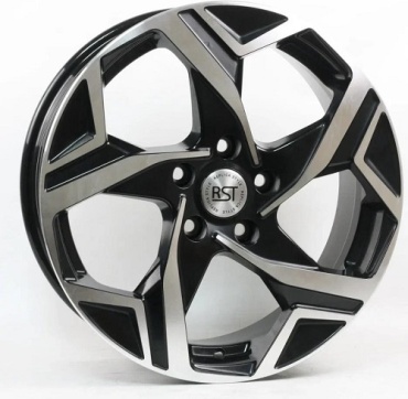 RST R227 7x17/5x114.3 D54.1 ET45 4 диска черный, серебристый