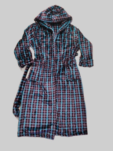 Махровый халат Fashion коричневый