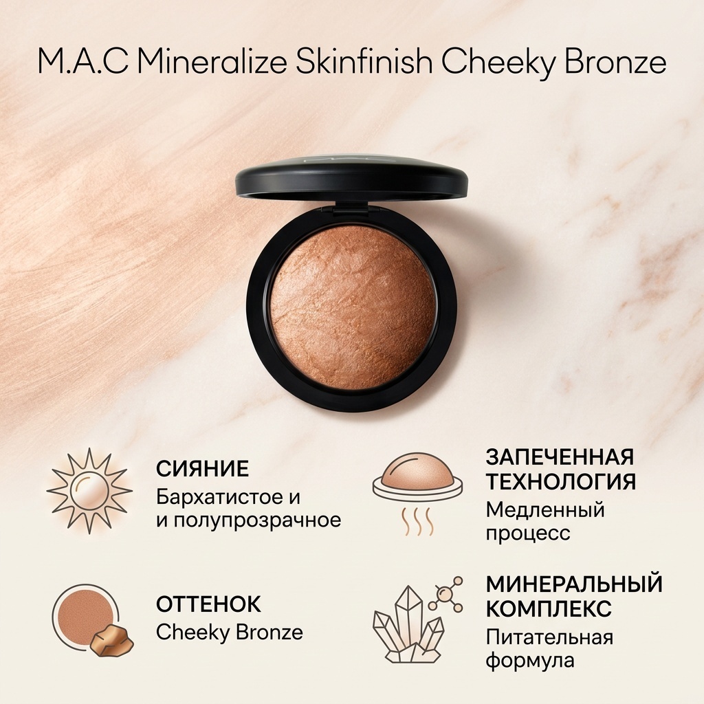M.A.C Mineralize Skinfinish пудра-хайлайтер Cheeky Bronze