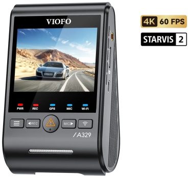 Видеорегистратор Viofo VIOFO A329 1CH Front 4K 60FPS GPS Wi-Fi 6 черный