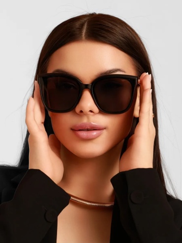 Sun Loren солнцезащитные очки кошачий глаз однотонные