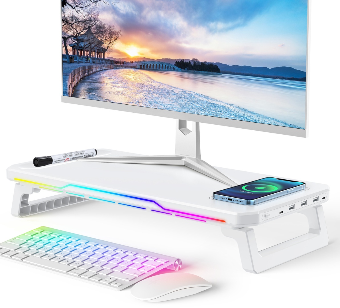 Подставка для монитора 010 500x85x235 мм белый