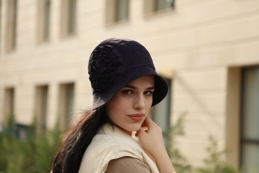 Шляпа Sara Hats размер универсальный, синий
