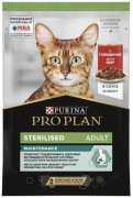 PRO PLAN Sterilised кусочки в соусе говядина 85 г 1 шт