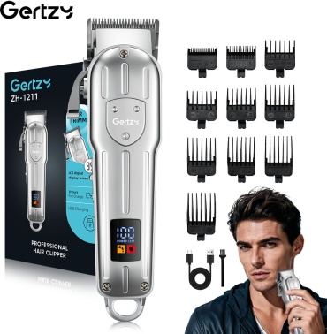 GERTZY машинка для стрижки ZH-1211 серебряный
