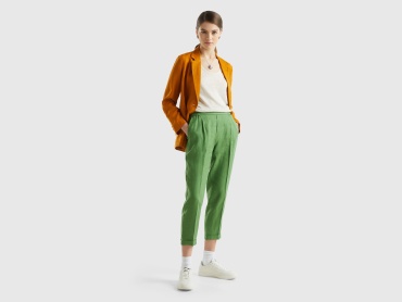 Повседневные брюки UNITED COLORS OF BENETTON зеленый