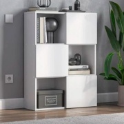 Стеллаж напольный ZETA, 70.6x24.6x96.4 см, белый