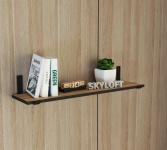 Полка Sky Loft Mark, 80х20.5x1.6 см, черный, коричневый