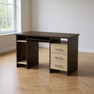 Стол компьютерный Elite Comfort Орио, 140х60x75 см, коричневый