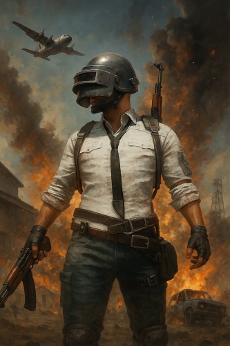 Картина PUBG Battleground 60x90 см