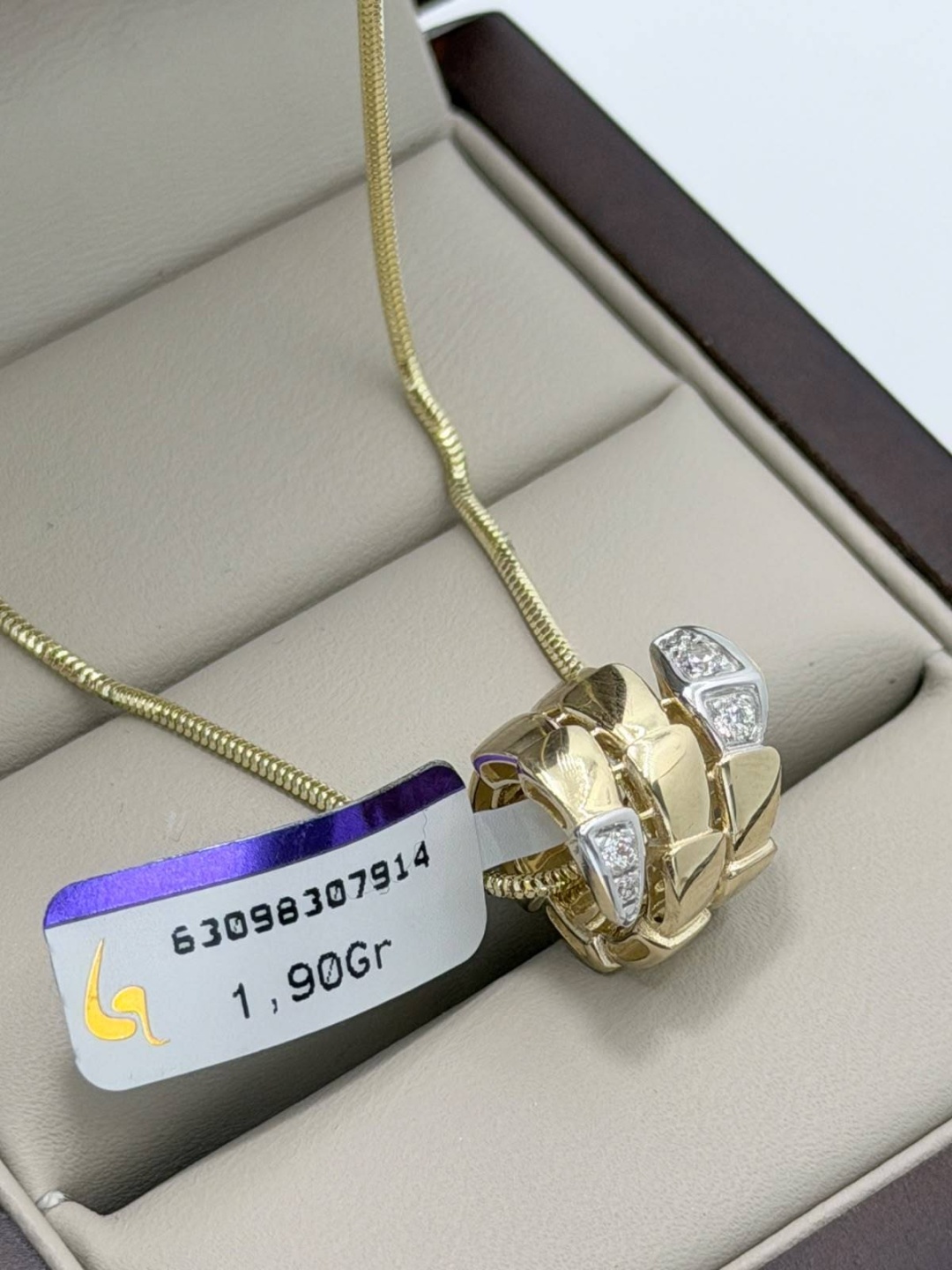 Подвеска BAQ BRAND 09865 вес 1.9 г золото, фианит