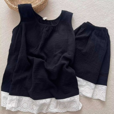 Костюм повседневный Sabi Style черный, белый