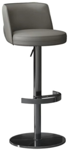 Барный стул IGNIS 8208c, 102x44x40 см, серый 1 шт.