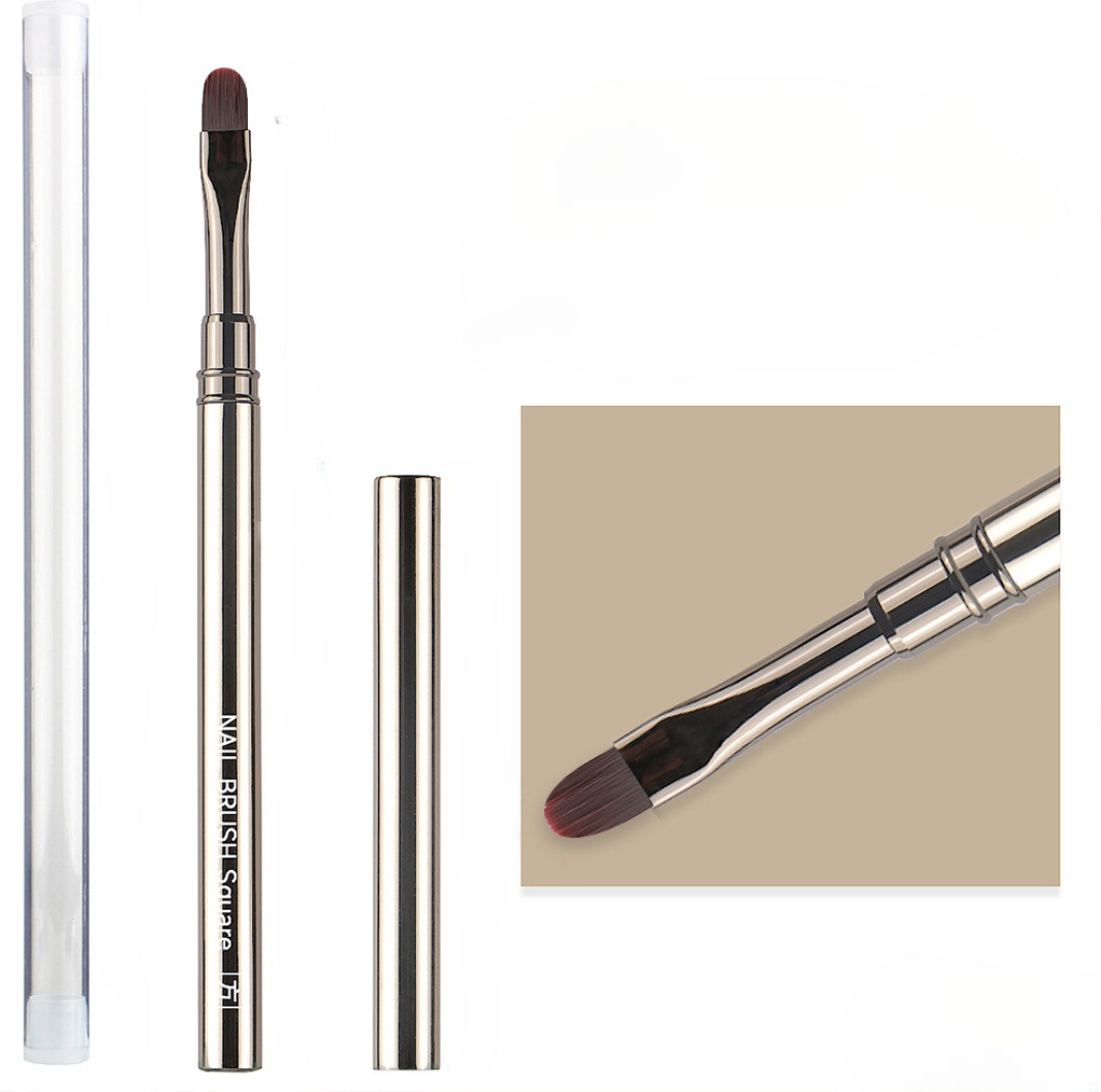 Nail Brush кисть плоская синтетика 1 шт