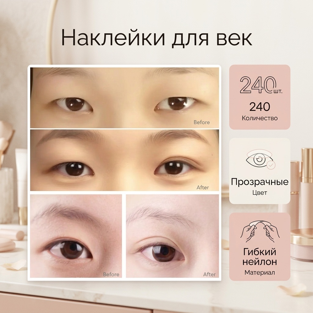 Наклейки для век 240 шт