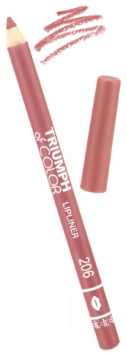 TF cosmetics Карандаш для губ TRIUMPX of COLOR №206 тёмный розовый,1,4 гр карандаш 206