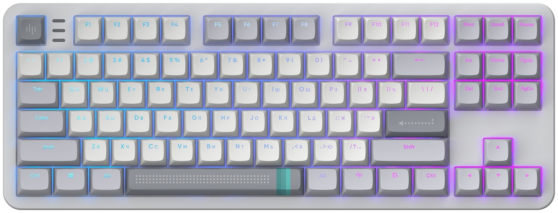 Клавиатура DARK PROJECT ALU87A Daylight серый