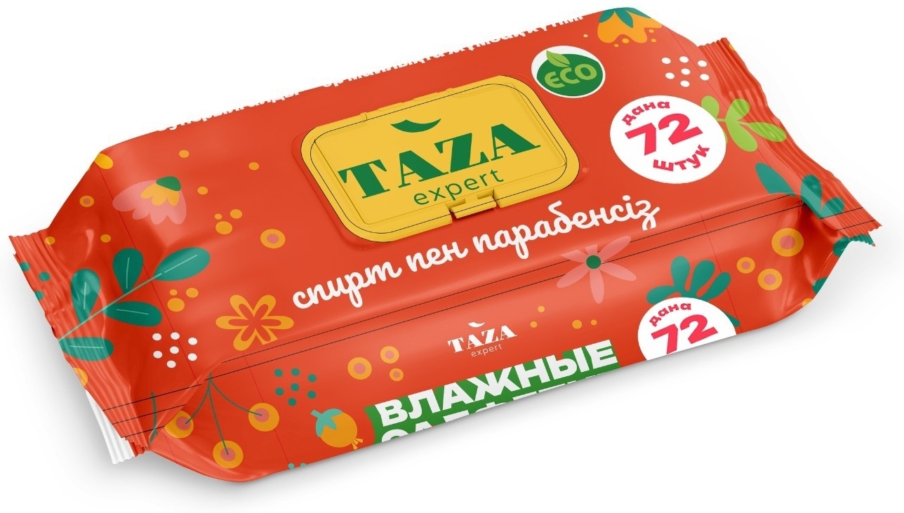 Влажные салфетки TAZA Гигиенические влажные салфетки 72 шт