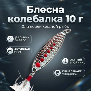 Блесна Импульс 10 г для ловли щуки, окуня, судака