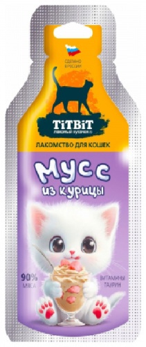 TiTBiT Мусс из курицы 001325 15 г 1 шт