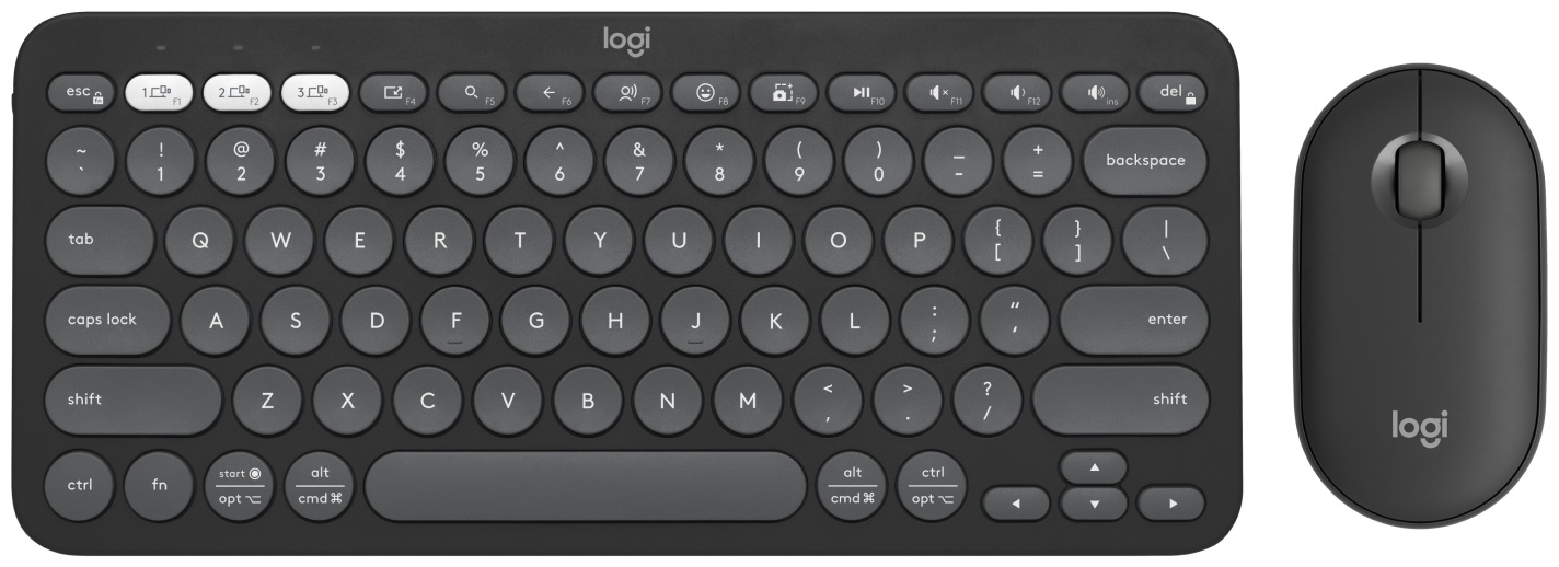Клавиатура Logitech Pebble 2 Combo черный