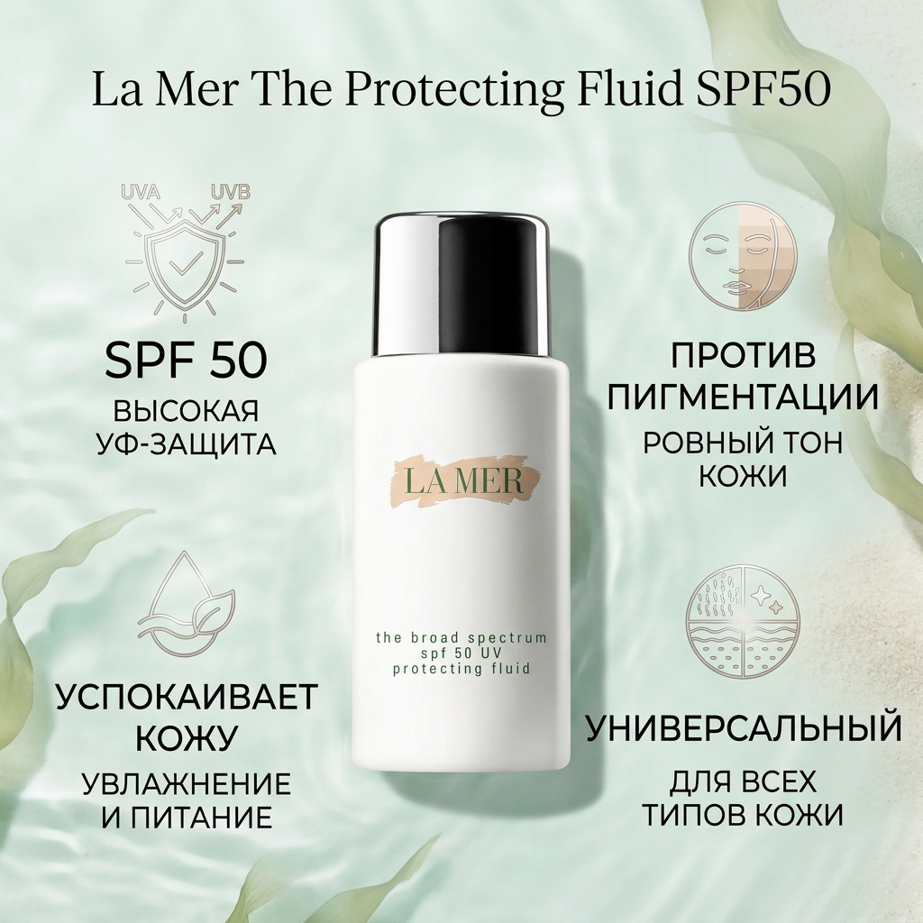 LA MER флюид The Protecting Fluid SPF50 для лица 50 мл
