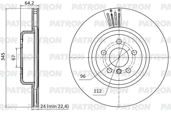 Диски PATRON задние PBD1140